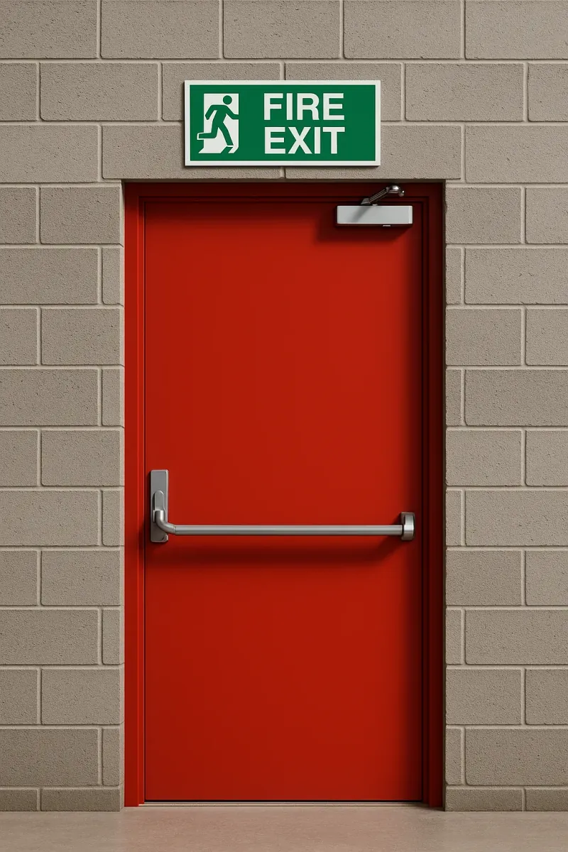 fire exits - professional steel doors available in Anglesey from UK manufacturers